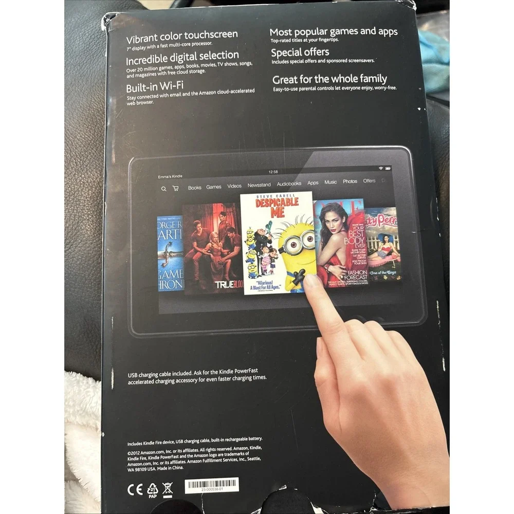 Amazon Kindle Fire 2nd Generation tablet with 7-inch display, 8GB
